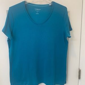 Croft & Barrow Cotton T-Shirt, Green, L